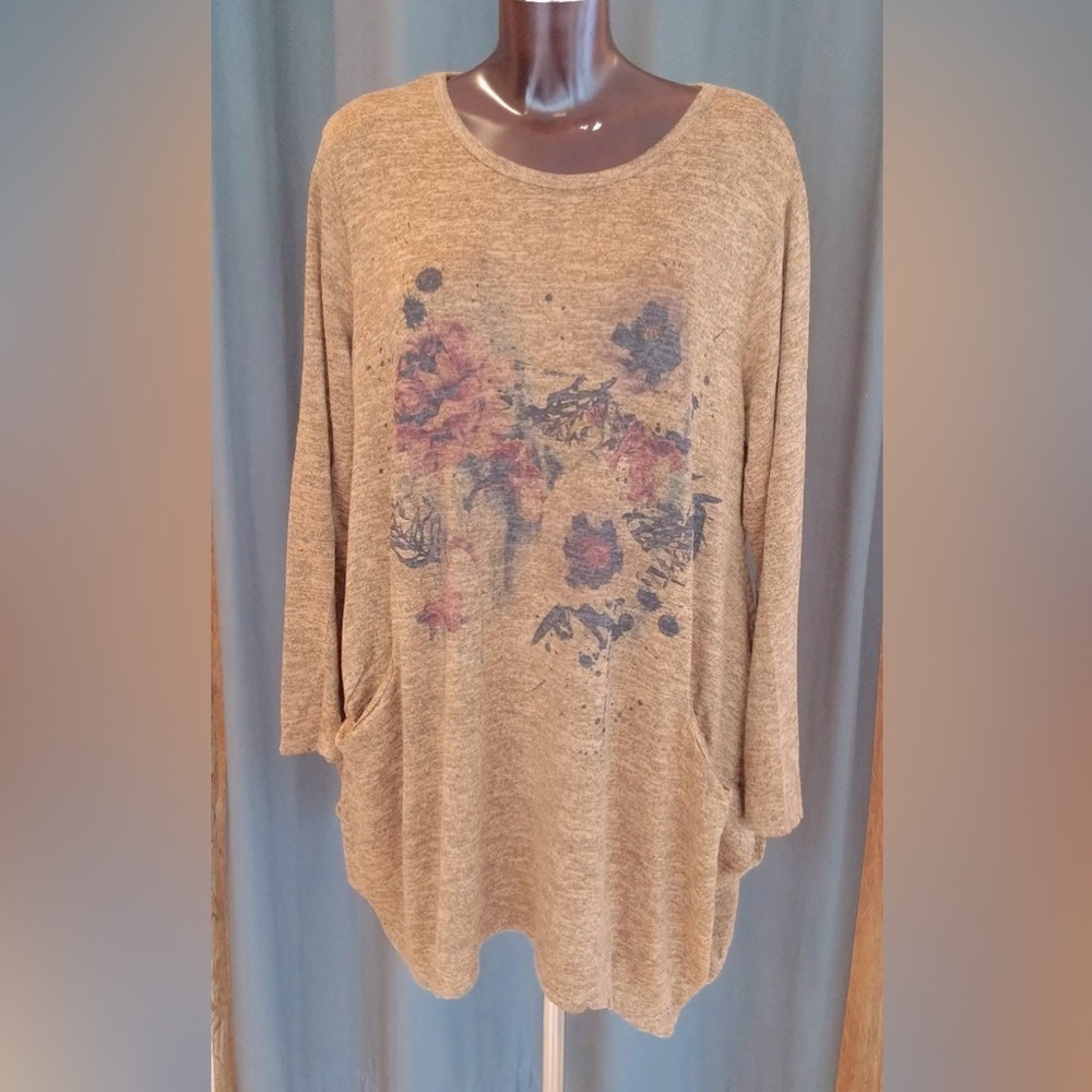 Oversized xl to xxl Italian luxury dress with pockets